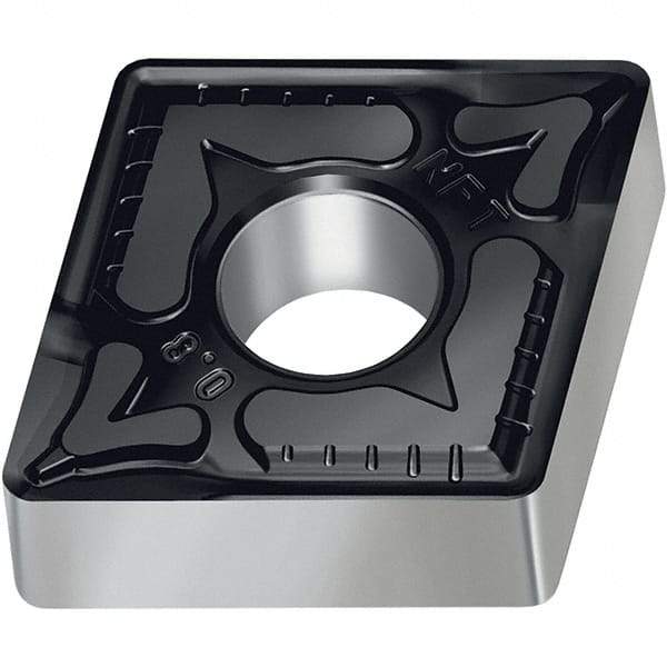 Walter - CNMG432 NFT Grade WS10 Carbide Turning Insert - Uncoated, 80° Diamond, 1/2" Inscr Circle, 3/16" Thick, 1/32" Corner Radius - Americas Industrial Supply