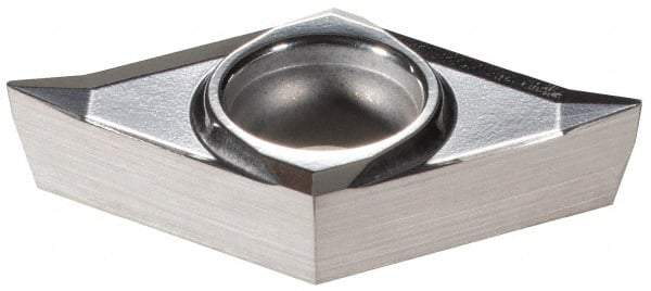 Walter - DCGT32.50.5 PF2 Grade WK1 Carbide Turning Insert - Uncoated, 55° Diamond, 3/8" Inscr Circle, 5/32" Thick, 0.008" Corner Radius - Americas Industrial Supply
