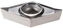 Walter - DCGT32.50.5 PF2 Grade WK1 Carbide Turning Insert - Uncoated, 55° Diamond, 3/8" Inscr Circle, 5/32" Thick, 0.008" Corner Radius - Americas Industrial Supply