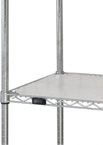 Quantum Storage - 24" Wide, Open Shelving Accessory/Component - HDPE, Polyethylene Finish, 60" Long, Use with Wire Shelving Units - Americas Industrial Supply
