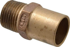 NIBCO - 3/4 x 1/2" Cast Copper Pipe Adapter - FTG x M, Pressure Fitting - Americas Industrial Supply