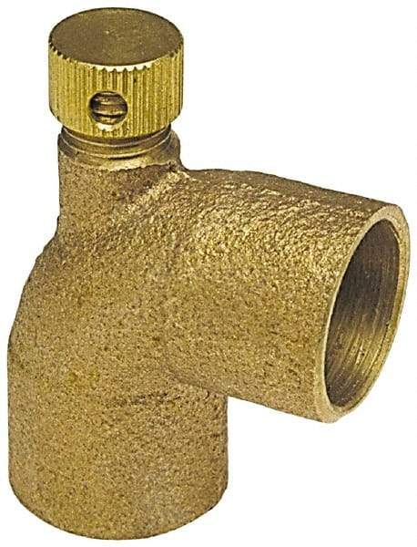 NIBCO - 1/2" Cast Copper Pipe 90° Vent Elbow - C x C, Pressure Fitting - Americas Industrial Supply