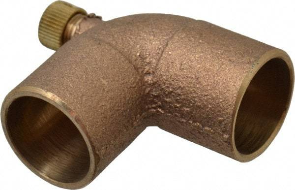 NIBCO - 3/4" Cast Copper Pipe 90° Vent Elbow - C x C, Pressure Fitting - Americas Industrial Supply