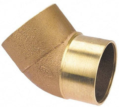 NIBCO - 4" Cast Copper Pipe 45° Street Elbow - FTG x C, Pressure Fitting - Americas Industrial Supply