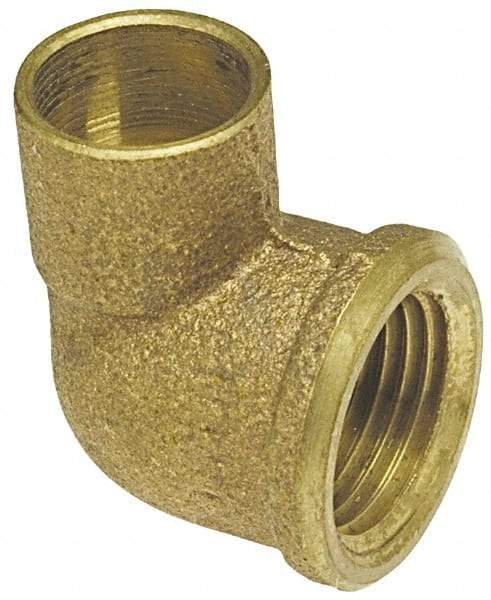 NIBCO - 3/4" Cast Copper Pipe 90° Elbow - C x F, Pressure Fitting - Americas Industrial Supply