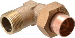NIBCO - 3/4" Cast Copper Pipe 90° Union Elbow - C X M, Pressure Fitting - Americas Industrial Supply
