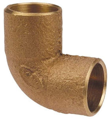 NIBCO - 3 x 2" Cast Copper Pipe 90° Close Rough Elbow - C x C, Pressure Fitting - Americas Industrial Supply