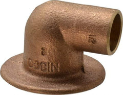 NIBCO - 1/2" Cast Copper Pipe 90° Flanged Sink Elbow - C x F, Pressure Fitting - Americas Industrial Supply