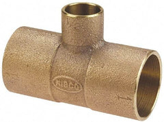 NIBCO - 3 x 2 x 1-1/2" Cast Copper Pipe Tee - C x C x C, Pressure Fitting - Americas Industrial Supply
