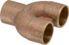 NIBCO - 1/2" Cast Copper Pipe Supply & Return Tee - C x C x C, Pressure Fitting - Americas Industrial Supply