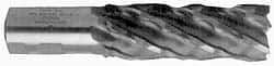 Minicut International - 1", 2" LOC, 1" Shank Diam, 4-1/2" OAL, 6 Flute, Powdered Metal Square End Mill - Single End, Uncoated, Spiral Flute, 30° Helix, Centercutting, Right Hand Cut, Right Hand Flute, Series 985 - Americas Industrial Supply