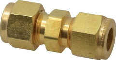 Parker - 3/8" OD, Brass Union - 2,300 Max Working psi, 5/8" Hex, Comp x Comp Ends - Americas Industrial Supply