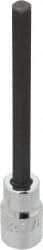 Proto - 1/2" Drive, 3/8" Hex Bit Socket - 5-5/8" OAL, 4-1/8" Bit Length, Long Hex Bit Socket - Americas Industrial Supply