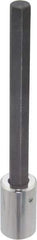Proto - 1/2" Drive, 1/2" Hex Bit Socket - 7-1/8" OAL, 5-3/8" Bit Length, Long Hex Bit Socket - Americas Industrial Supply
