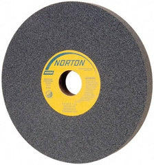 Norton - 8" Diam x 1-1/4" Hole x 3/4" Thick, I Hardness, 100 Grit Surface Grinding Wheel - Silicon Carbide, Type 1, Fine Grade, 3,600 Max RPM, Vitrified Bond, No Recess - Americas Industrial Supply