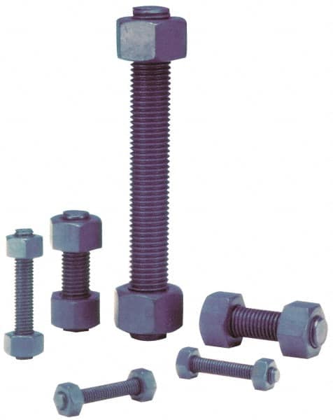 Dan-Loc Bolt & Gasket - 7/8-9 7-1/2" OAL Fully Threaded Stud - Alloy Steel, Plain Finish - Americas Industrial Supply
