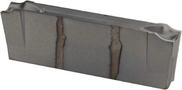 Iscar - DGR3100 JS IC354 Grade, 0.122" Cutting Width, Carbide Cutoff Insert - 6° Right Hand Lead Angle, 0.0008" Cnr Rad, TiN/TiCN Coated, Double End - Americas Industrial Supply