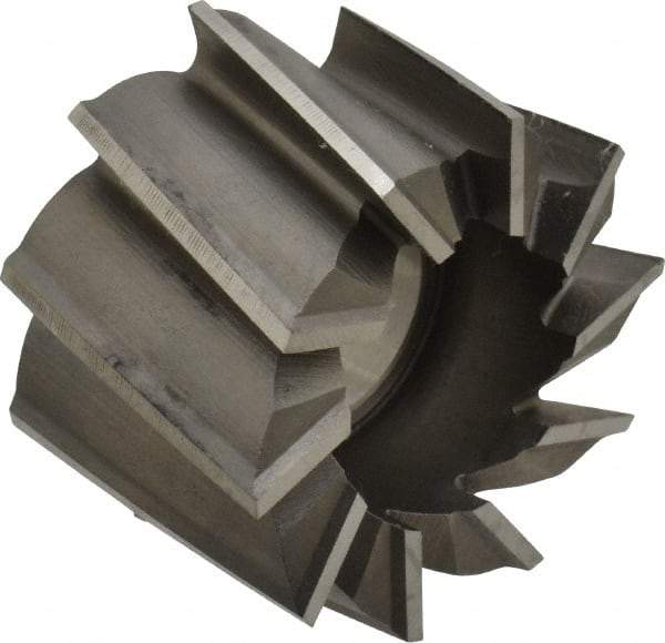 Made in USA - 2-1/4" Diam, 1" Arbor Hole Diam, 1-1/2" Length of Cut, 10 Flute, High Speed Steel, Finisher Shell End Mill - Right Hand Cut, Right Hand Spiral Flute, Uncoated - Americas Industrial Supply