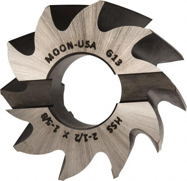 Made in USA - 2-1/2" Diam, 1" Arbor Hole Diam, 1-5/8" Length of Cut, 10 Flute, High Speed Steel, Finisher Shell End Mill - Right Hand Cut, Right Hand Spiral Flute, Uncoated - Americas Industrial Supply