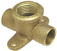 NIBCO - 3/4" Cast Copper Pipe Drop Tee - C x C x F, Pressure Fitting - Americas Industrial Supply