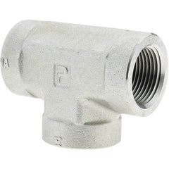 Parker - Industrial Pipe Fittings Type: Female Tee Female Thread Size: 1-11-1/2 - Americas Industrial Supply