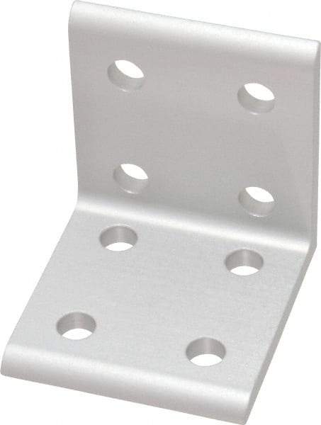 80/20 Inc. - 1-7/8" Wide, 2" High, Open Shelving Polymer Shelf - Aluminum, 2" Deep, Use with Series 10 & Bolt Kit 3393 - Americas Industrial Supply