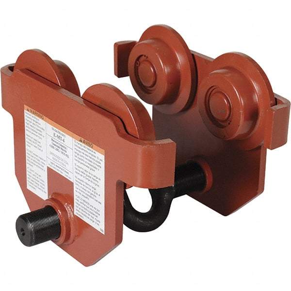 Vestil - 2 Ton Capacity Low Profile Manual Trolley - 2" to 8-5/8" Flange Width - Americas Industrial Supply