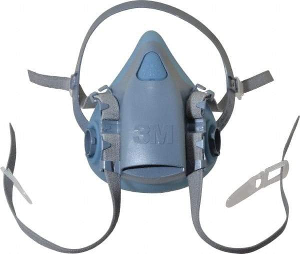 3M - Series 7500, Size M Half Mask Respirator - 4-Point Suspension, Bayonet Connection - Americas Industrial Supply