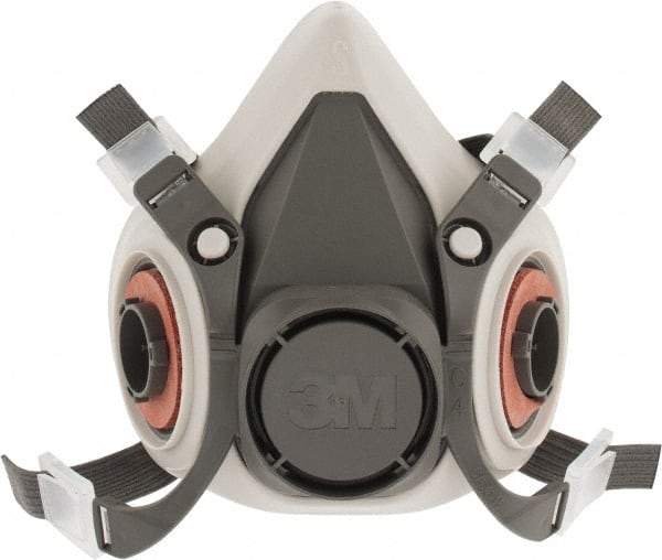 3M - Series 6000, Size S Half Mask Respirator - 4-Point Suspension, Bayonet Connection - Americas Industrial Supply