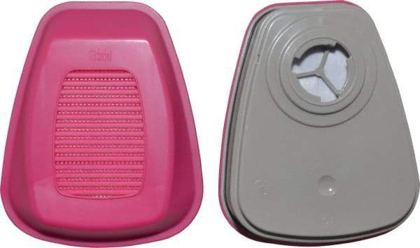 3M - Olive and Magenta P100 Cartridge and Filter Combination - Series 6000, Protects Against Formaldehyde, Organic Vapor - Americas Industrial Supply