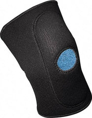 PRO-SAFE - Size XL Neoprene Knee Support - 17 to 18 Inch Fit, Slip On Style, Open Knee, Black - Americas Industrial Supply