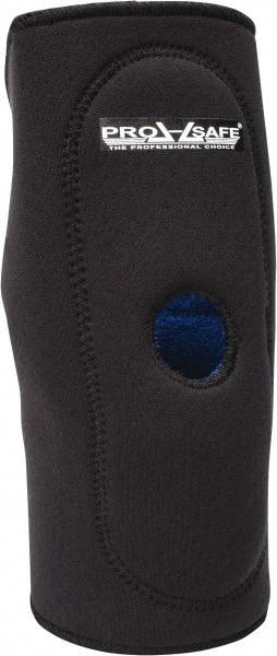 PRO-SAFE - Size M Neoprene Knee Support - 14 to 15 Inch Fit, Slip On Style, Open Knee, Black - Americas Industrial Supply