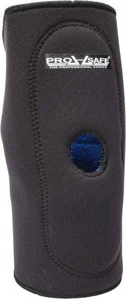 PRO-SAFE - Size S Neoprene Knee Support - 13 to 14 Inch Fit, Slip On Style, Open Knee, Black - Americas Industrial Supply