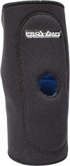 PRO-SAFE - Size S Neoprene Knee Support - 13 to 14 Inch Fit, Slip On Style, Open Knee, Black - Americas Industrial Supply