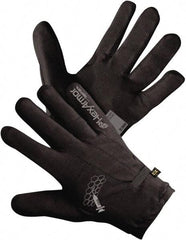 HexArmor - Size M (8), ANSI Cut Lvl A9, Puncture Lvl 4, Spandex/SuperFabric Cut Resistant Gloves - 9.37" Long, SuperFabric Lining, Elastic Cuff, Black, Paired - Americas Industrial Supply
