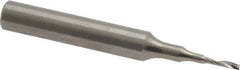 Onsrud - 1/16" Cutting Diam x 1/4" Length of Cut, 1 Flute, Upcut Spiral Router Bit - Uncoated, Right Hand Cut, Solid Carbide, 2" OAL x 1/4" Shank Diam, Single Edge, 21° Helix Angle - Americas Industrial Supply