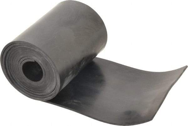 Made in USA - 3/32" Thick x 4" Wide x 60" Long, Neoprene Rubber Strip - Stock Length, 70 Shore A Durometer, 1,000 to 1,200 psi Tensile Strength, -40 to 212°F, Black - Americas Industrial Supply