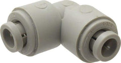 Parker - 5/16" Outside Diam, Acetal Push-to-Connect Tube Union Elbow - 300 Max psi, Tan - Americas Industrial Supply