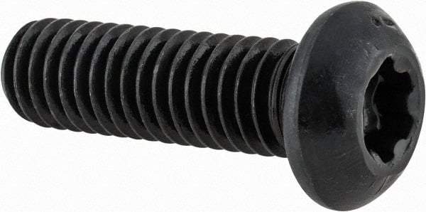Camcar - 3/8-16 UNC Torx Plus Drive, Button Screw - Alloy Steel, Black Oxide Finish, Fully Threaded, 1-1/4" Length Under Head - Americas Industrial Supply