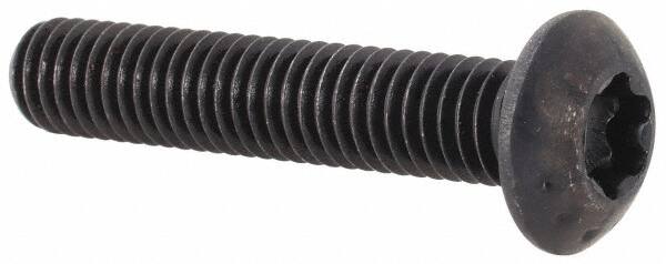 Camcar - #10-32 UNF Torx Plus Drive, Button Screw - Alloy Steel, Black Oxide Finish, Fully Threaded, 1" Length Under Head - Americas Industrial Supply