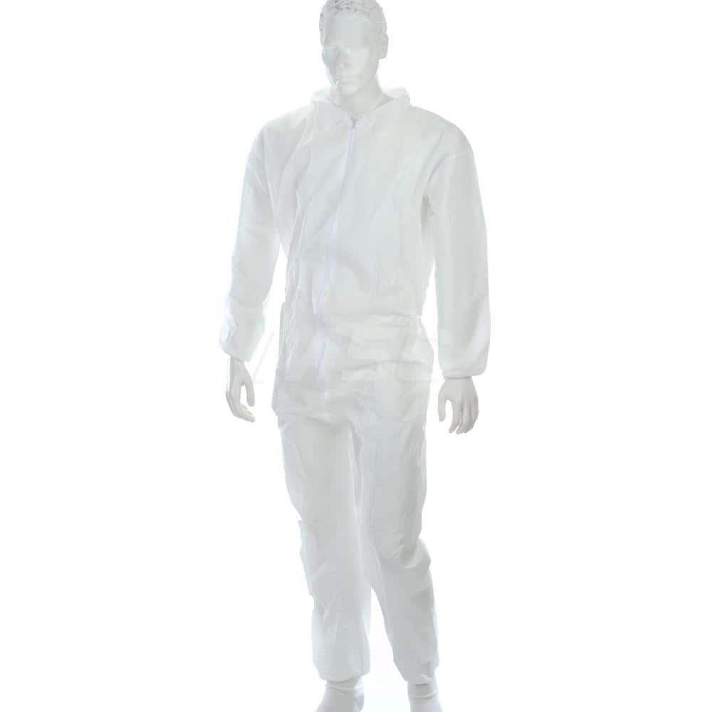 PRO-SAFE - Pack of (25), Size M SMS Chemical Resistant Coveralls - Americas Industrial Supply