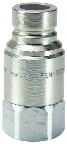 Parker - 3/4-16 SAE Steel Hydraulic Hose Female Straight Thread Nipple - 3,625 psi - Americas Industrial Supply