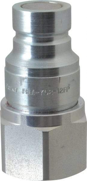 Parker - 3/4 - 14 NPSF Steel Hydraulic Hose Female Pipe Thread Nipple - 3,625 psi - Americas Industrial Supply