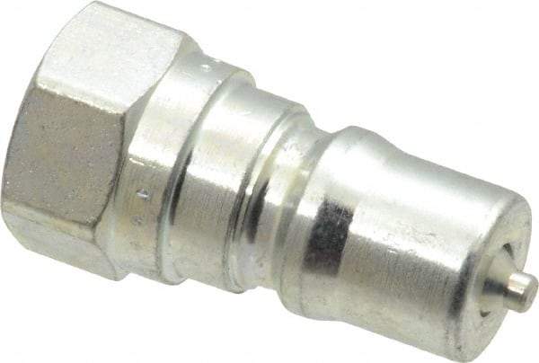 Parker - 1/8 NPTF Steel Hydraulic Hose Female Pipe Thread Nipple - 5,000 psi - Americas Industrial Supply