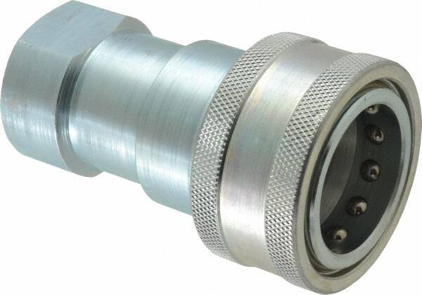 Parker - 1 NPTF Steel Hydraulic Hose Female Pipe Thread Coupler - 2,000 psi - Americas Industrial Supply