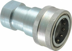 Parker - 1 NPTF Steel Hydraulic Hose Female Pipe Thread Coupler - 2,000 psi - Americas Industrial Supply