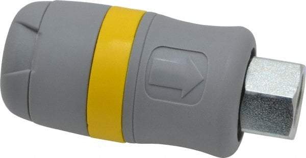 Parker - 1/4 Female NPTF Industrial Pneumatic Hose Coupler - Polyamide, 1/4" Body Diam - Americas Industrial Supply