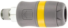 Parker - 3/8 Male NPTF Industrial Pneumatic Hose Coupler - Polyamide, 3/8" Body Diam - Americas Industrial Supply