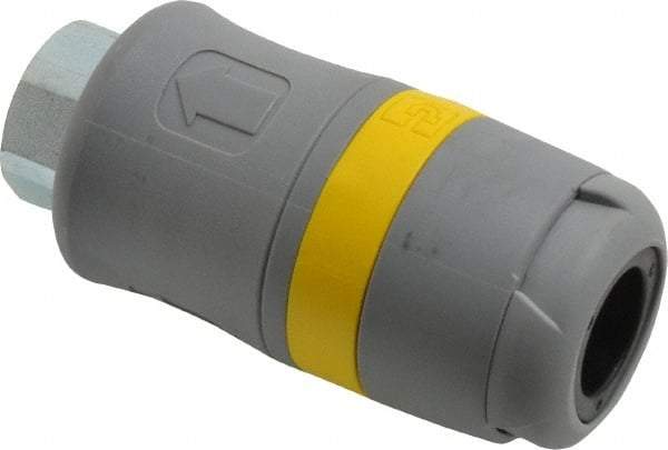 Parker - 3/8 Female NPTF Industrial Pneumatic Hose Coupler - Polyamide, 3/8" Body Diam - Americas Industrial Supply