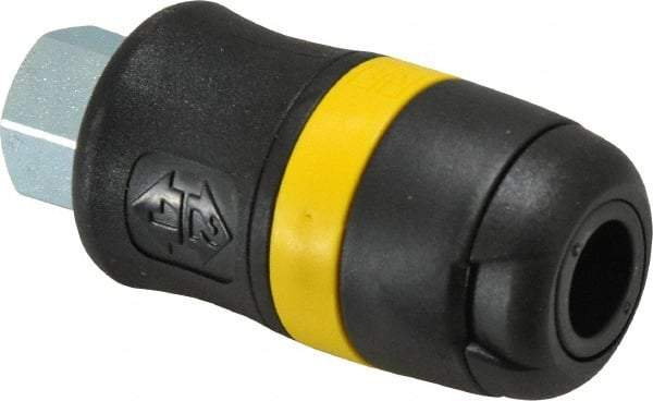 Parker - 1/4 Female NPTF Industrial Pneumatic Hose Coupler - Polyamide, 1/4" Body Diam - Americas Industrial Supply